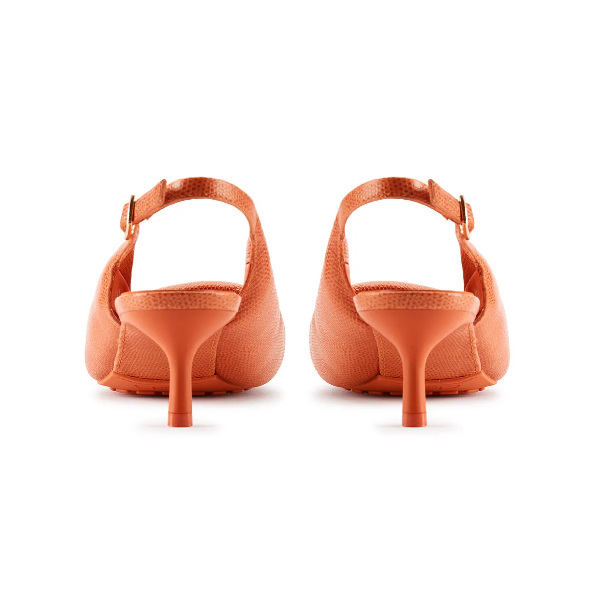   Martine Rose Damen CUR Sling 1 'Orange Interessantes Leder'