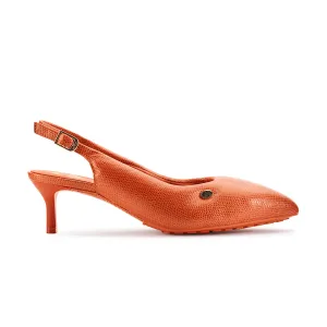   Martine Rose Damen CUR Sling 1 'Orange Interessantes Leder'