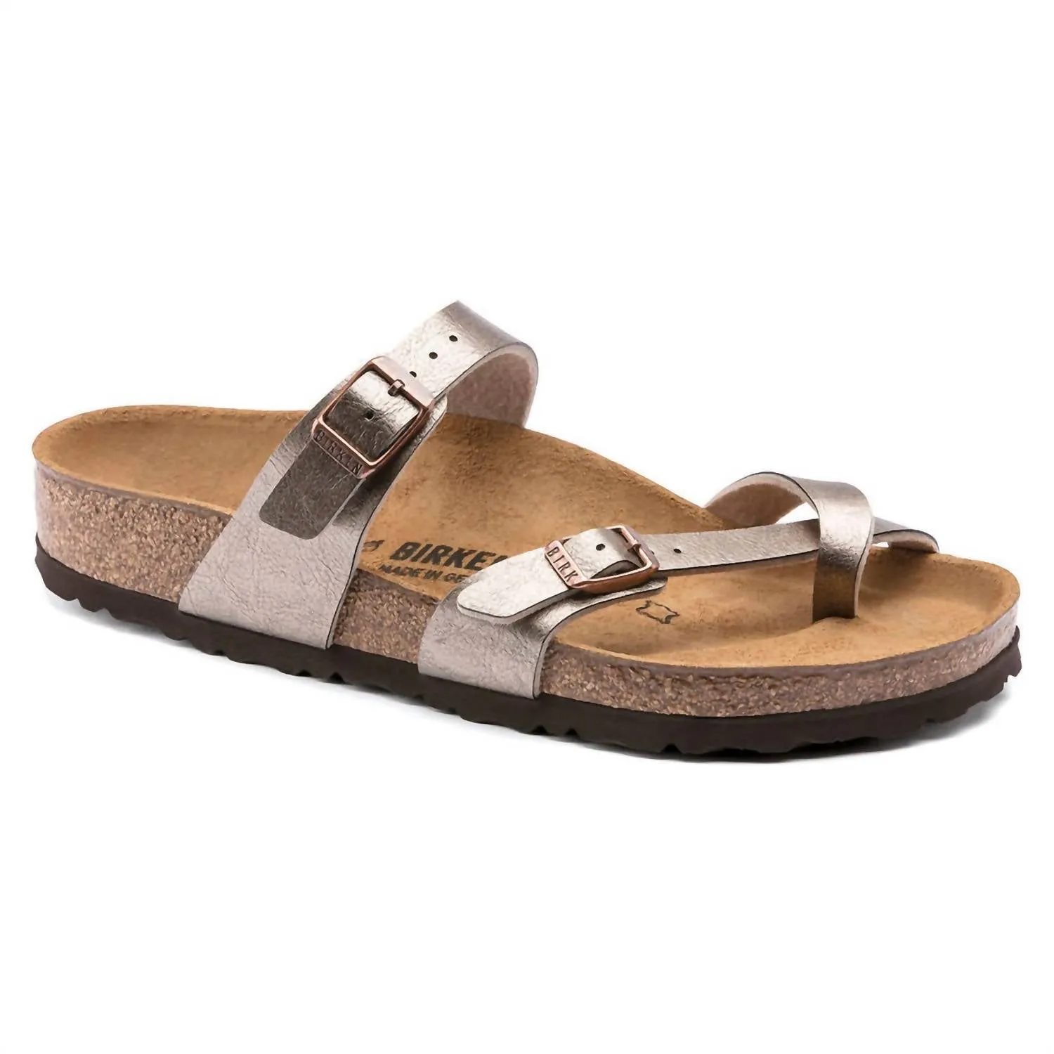 Mayari Birko-Flor Sandale in anmutigem Taubenblau