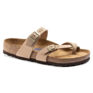 Mayari Soft Footbed Nubuck Sandale in Sandburg