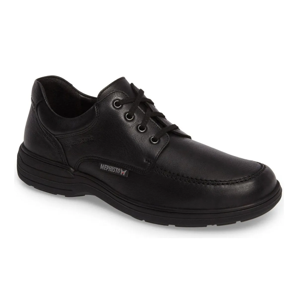 Mephisto Herren DoukHydroProtect Moc Toe Derby Schwarz Wasserdicht