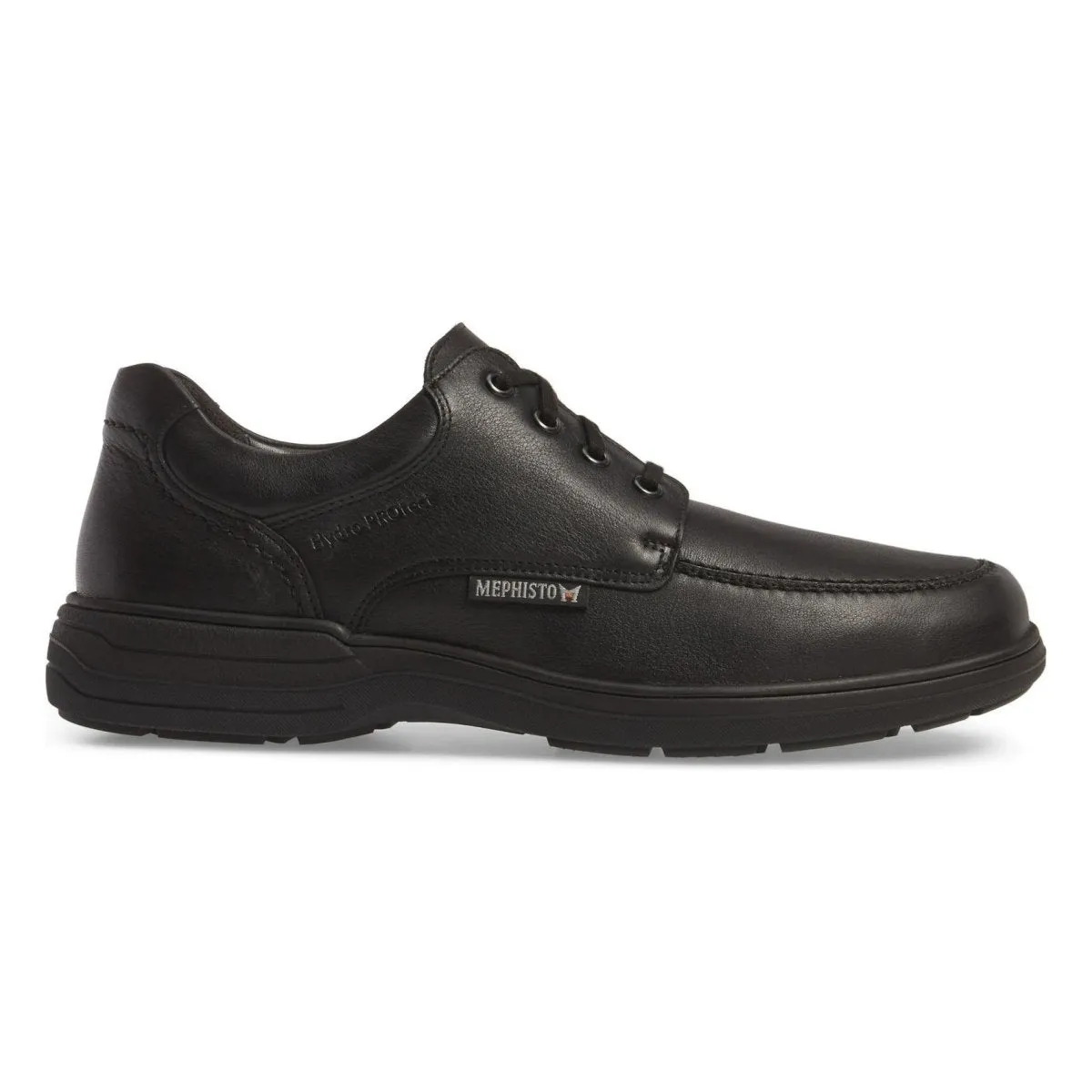 Mephisto Herren DoukHydroProtect Moc Toe Derby Schwarz Wasserdicht