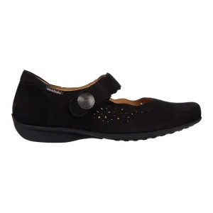 Mephisto Mobils Damen Fabienne Schwarz Nubuck Mephisto Schuhe