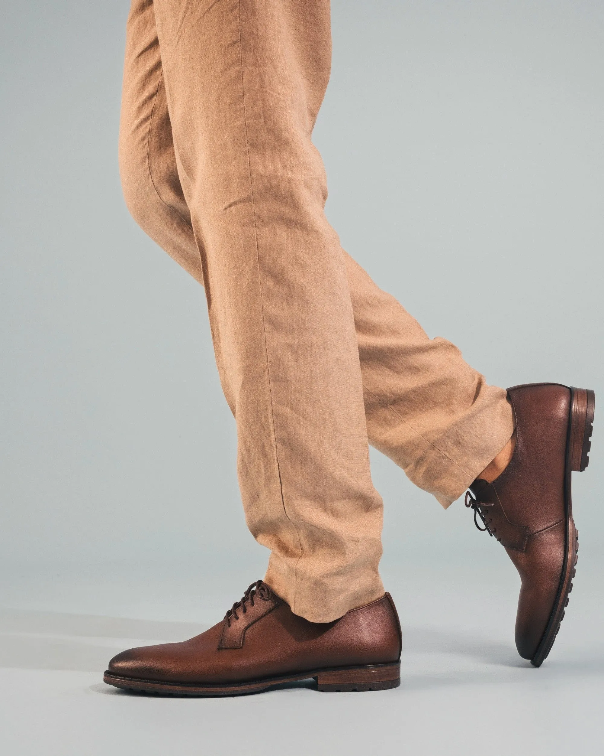 Mikel Herren Blucher-Schuhe aus veganem Leder | Braun