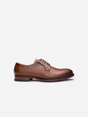 Mikel Herren Blucher-Schuhe aus veganem Leder | Braun