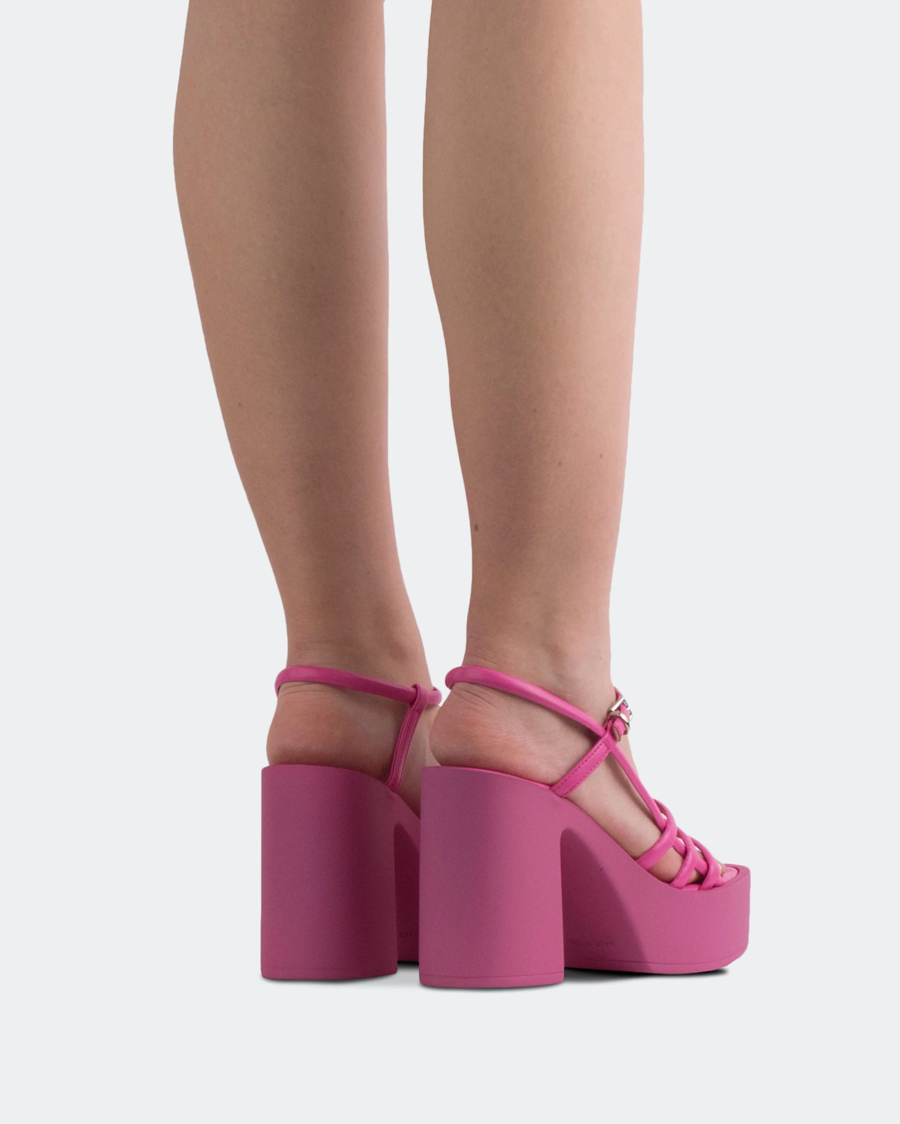Minou Fuchsia Leder