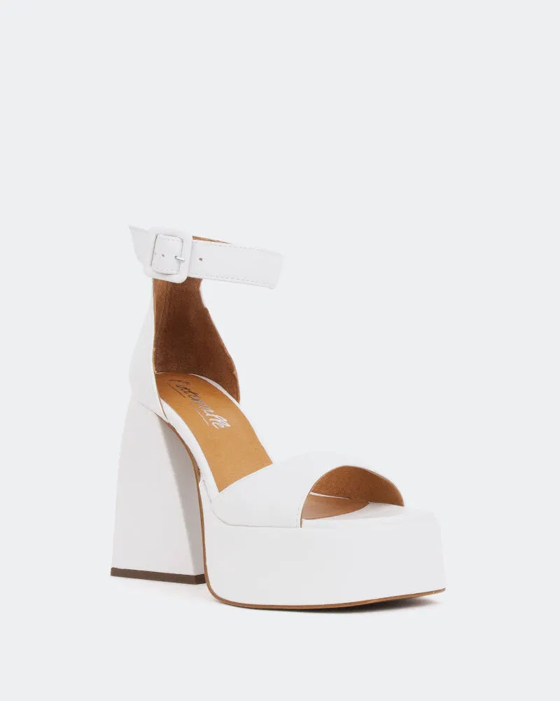 Moore, Weißes Leder/Cuir Blanc