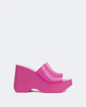 Moos Fuchsia Leder