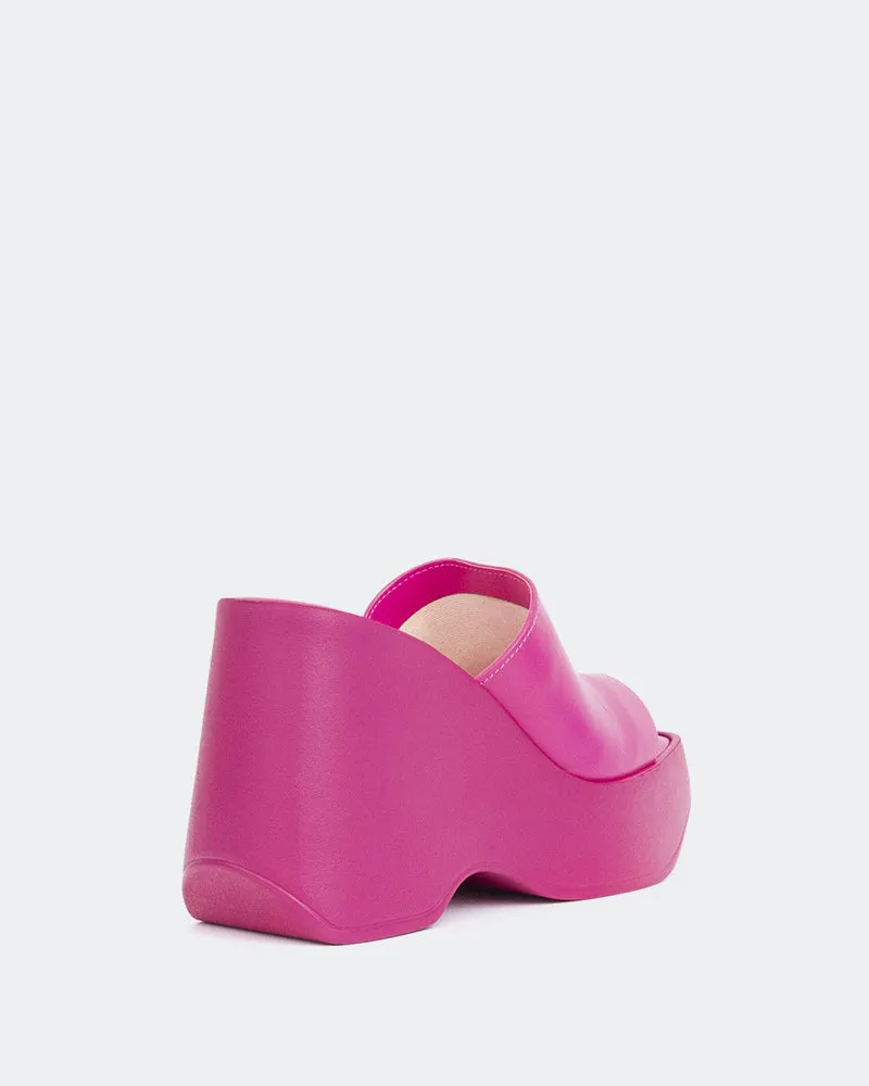 Moos Fuchsia Leder