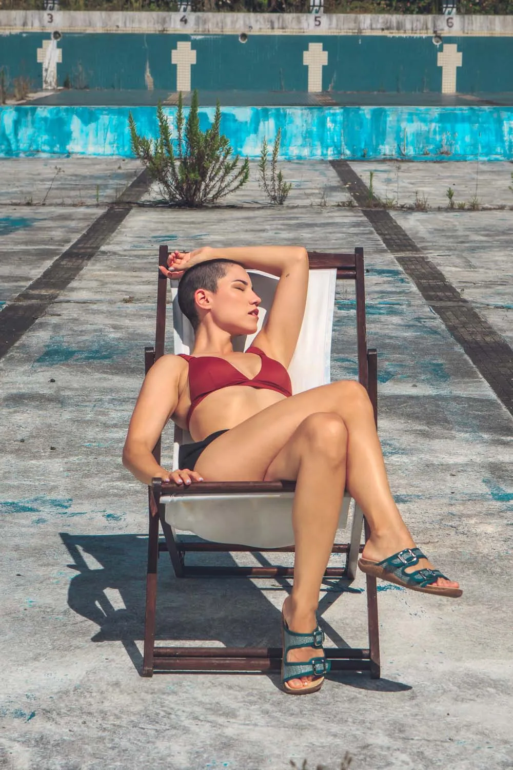 Meine Fußbett-Raffia-Kork-Vegan-Sandalen | Petrol