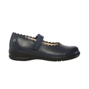 Naturino Mädchen (Größen 33-35) Jelki Marineblau Muschel-Mary Jane Naturino Kinderschuhe