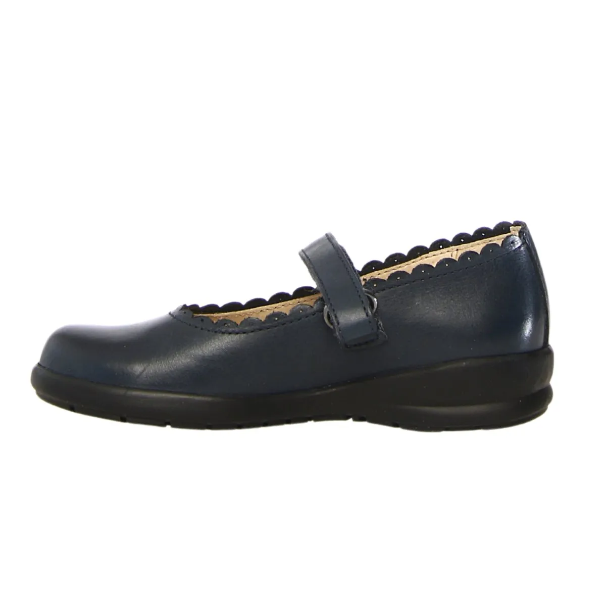 Naturino Mädchen (Größen 33-35) Jelki Marineblau Muschel-Mary Jane Naturino Kinderschuhe