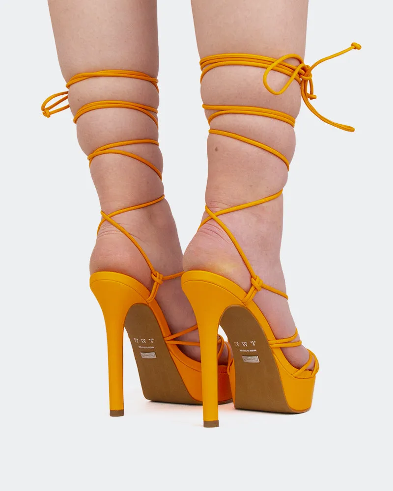 Nevis Orange Leder