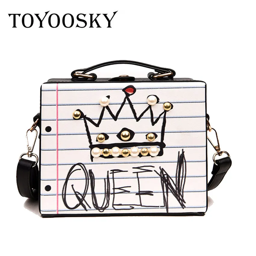 Neu eingetroffen Mode Brief Diamanten Perlen Nieten Box-Form lässige Damen-Handtasche Party-Geldbörse Damen Crossbody Messenger Taschen SAC Fashion Nova Taschen