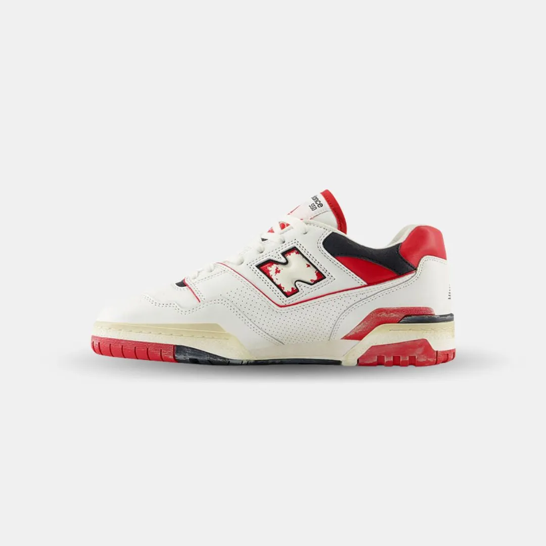 New Balance 550 Meersalz Team Rot Schwarz