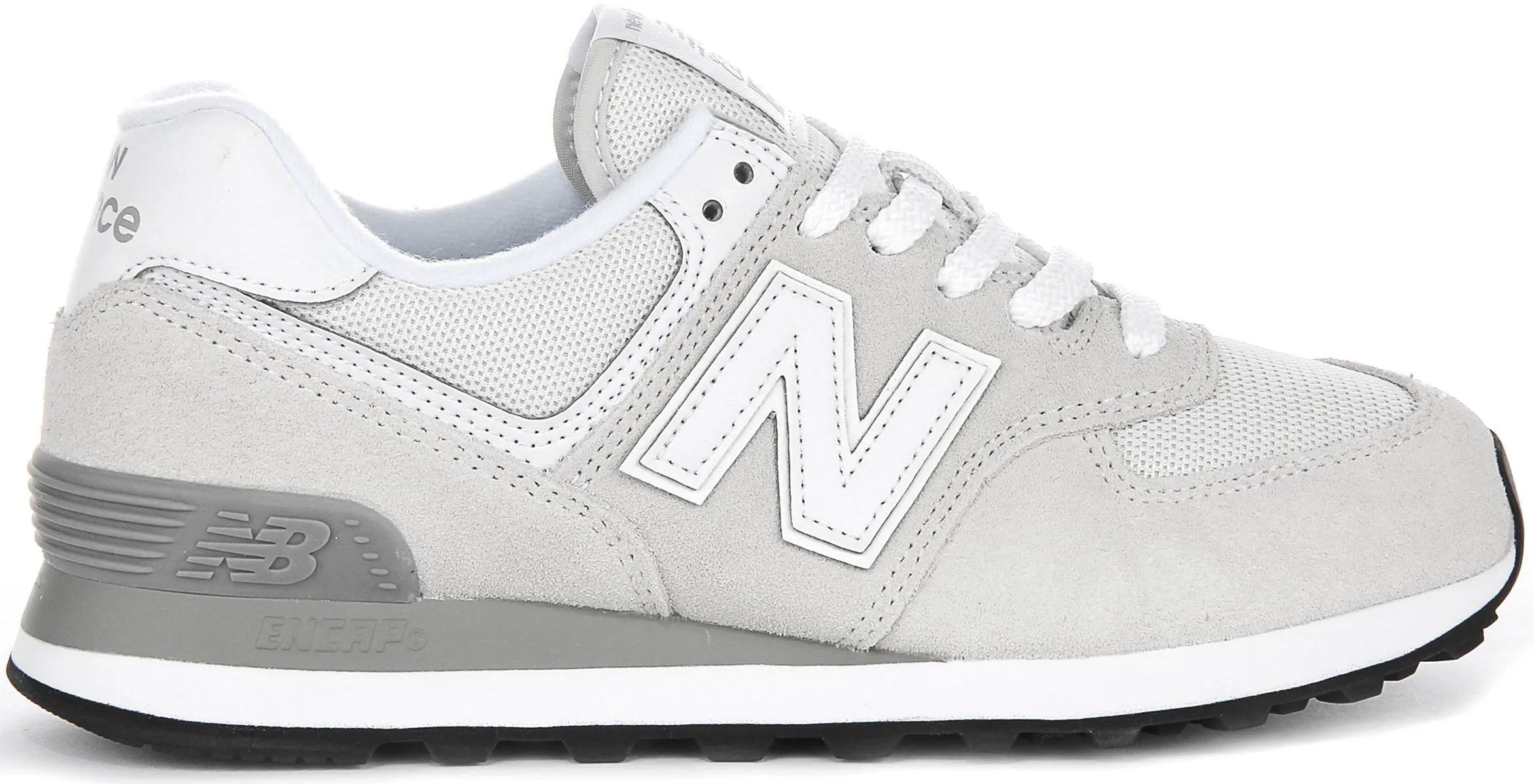 New Balance WL574 EVW in Grau Weiß für Damen Schuhe New Balance