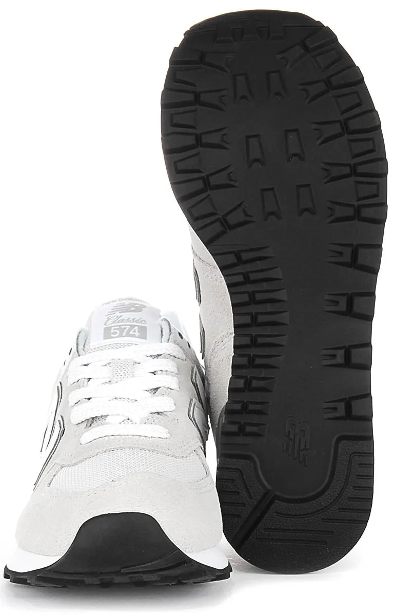 New Balance WL574 EVW in Grau Weiß für Damen Schuhe New Balance