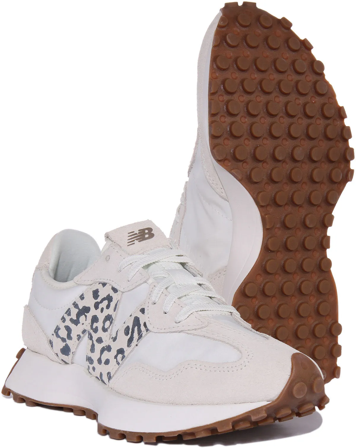 New Balance WS 327 PJ in Weißem Leopardenmuster für Damen Schuhe New Balance