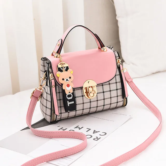 Neuer süßer Damen-PU-Handtaschentyp Hochwertig 2020 Bestseller Kleine Mädchen Raffinierte Farbkombination Casual Mode Kleine quadratische Tasche Fashion Nova Taschen