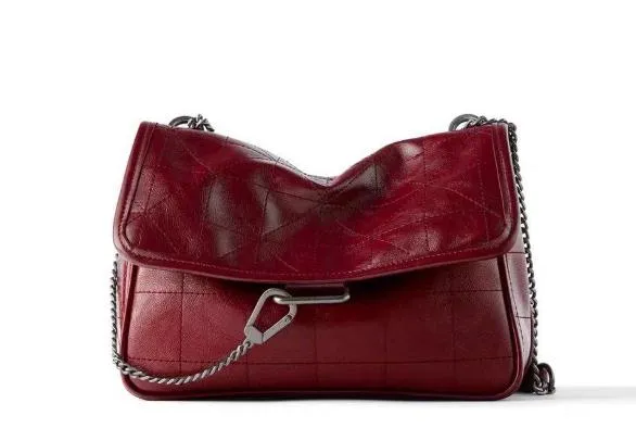Neue Rhombus Black Rock Soft Single Schulter Schräge Spannkette Tasche Luxus Handtaschen für Damen 2020 PU Leder Messenger Bag Fashion Nova Taschen