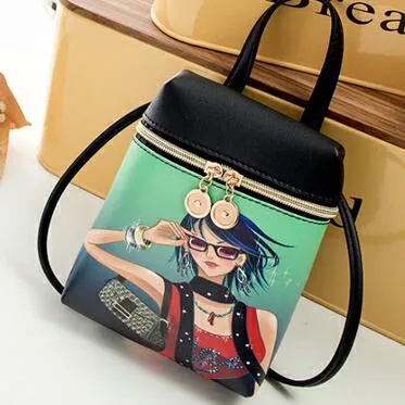 Neue Damen-Handytasche Cartoon Damen-Umhängetasche Schultertasche Querbody Niedliche Mode-Ledertasche Mini-Bären-Handtasche Fashion Nova Taschen