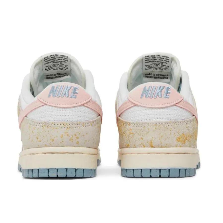 Nike Dunk Low Oxidiertes Weiß Rosa Blau Nike Dunk
