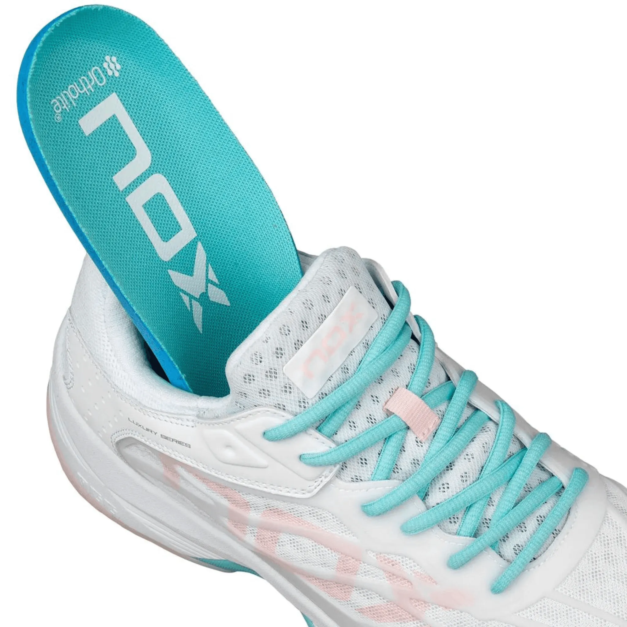 Nox AT10 LUX WEIß/POTPURRI Damen Padel Schuhe
