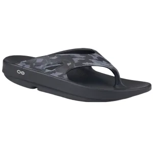 OOfos Unisex Original Sport Sandale - Schwarz Camouflage Schuhe Oofos Damen