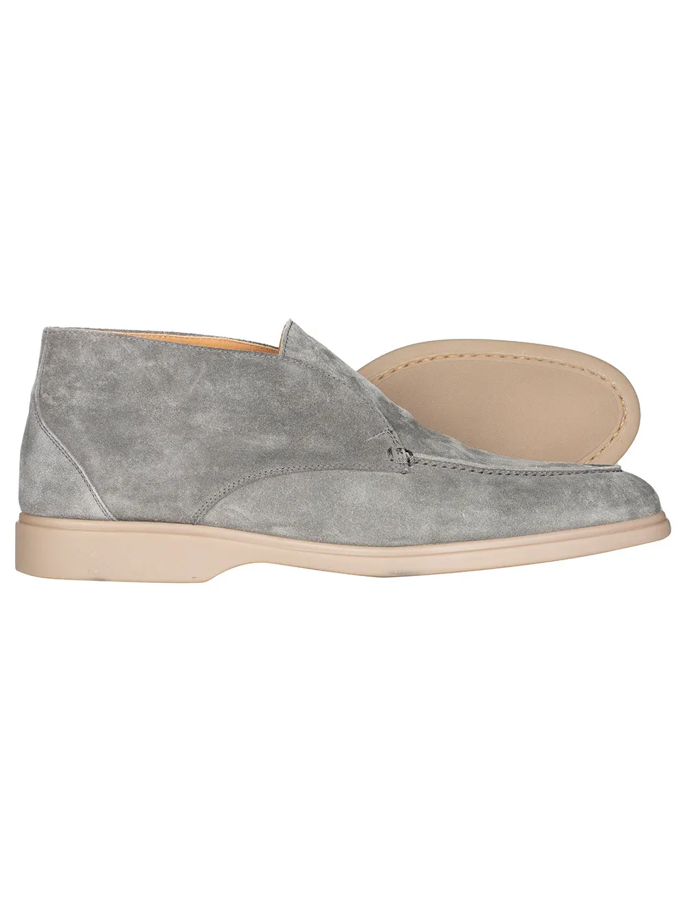 Offener Gehstiefel Grau