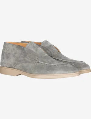 Offener Gehstiefel Grau