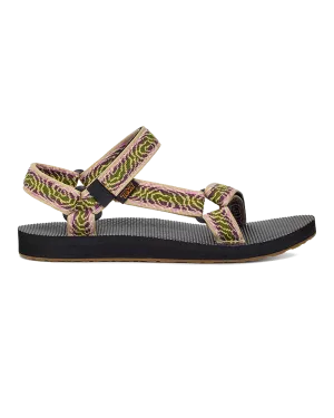 Original Universal Sandalen im Archiv Topo Olive & Aubergine