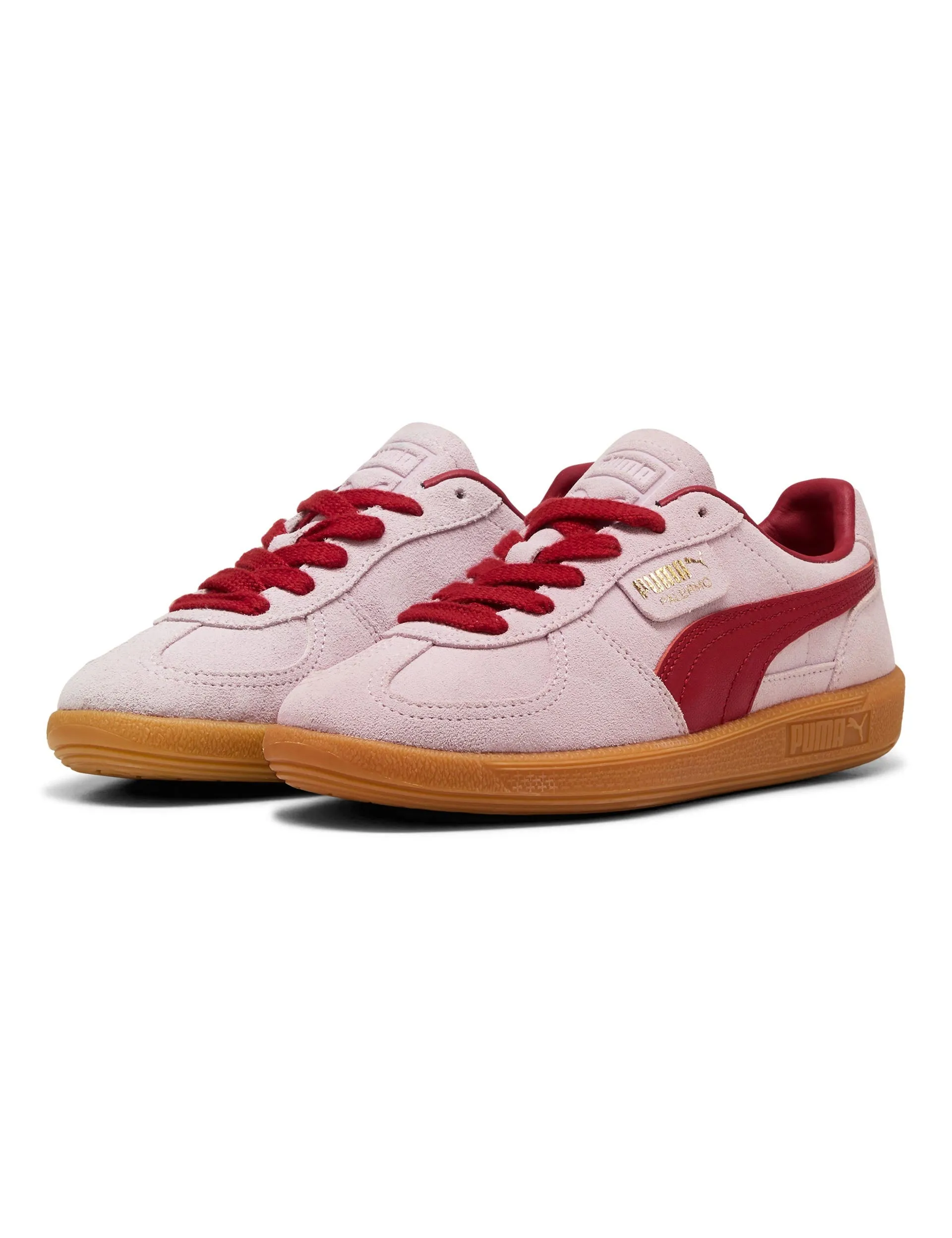 Palermo Sneakers - Rosig Mauve/Dunkles Karmesin