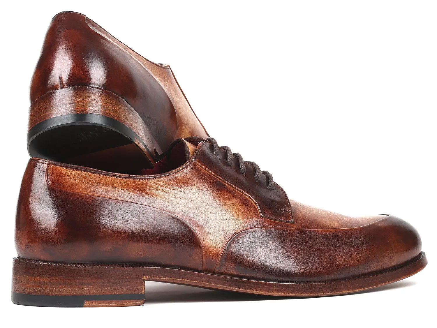 Paul Parkman Schuhe Paul Parkman Herren Derby-Schuhe in zweifarbigem Braun