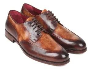 Paul Parkman Schuhe Paul Parkman Herren Derby-Schuhe in zweifarbigem Braun
