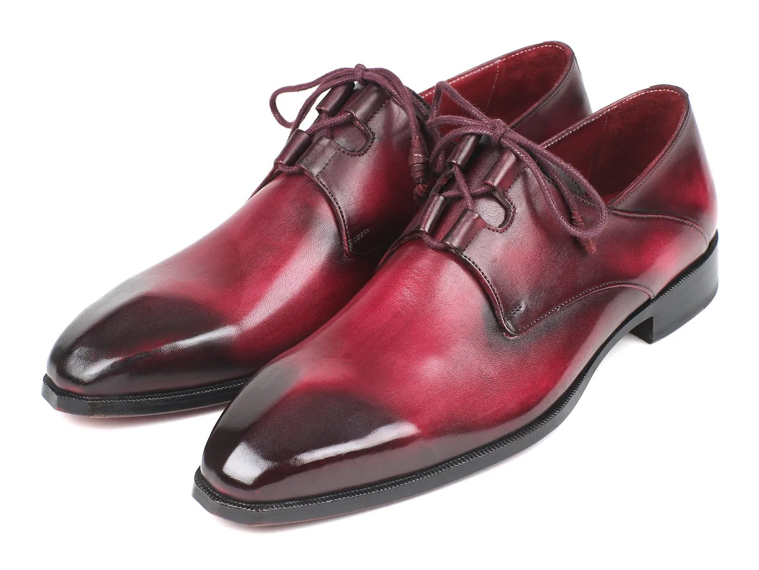 Paul Parkman Schuhe Paul Parkman Herren Ghillie Schnürung Anzugsschuhe in Bordeaux