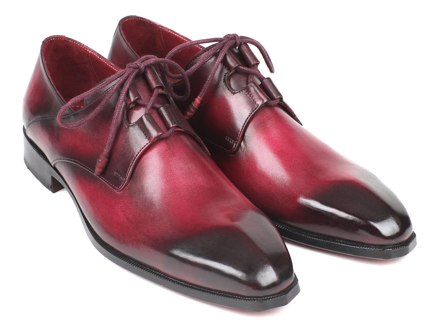 Paul Parkman Schuhe Paul Parkman Herren Ghillie Schnürung Anzugsschuhe in Bordeaux