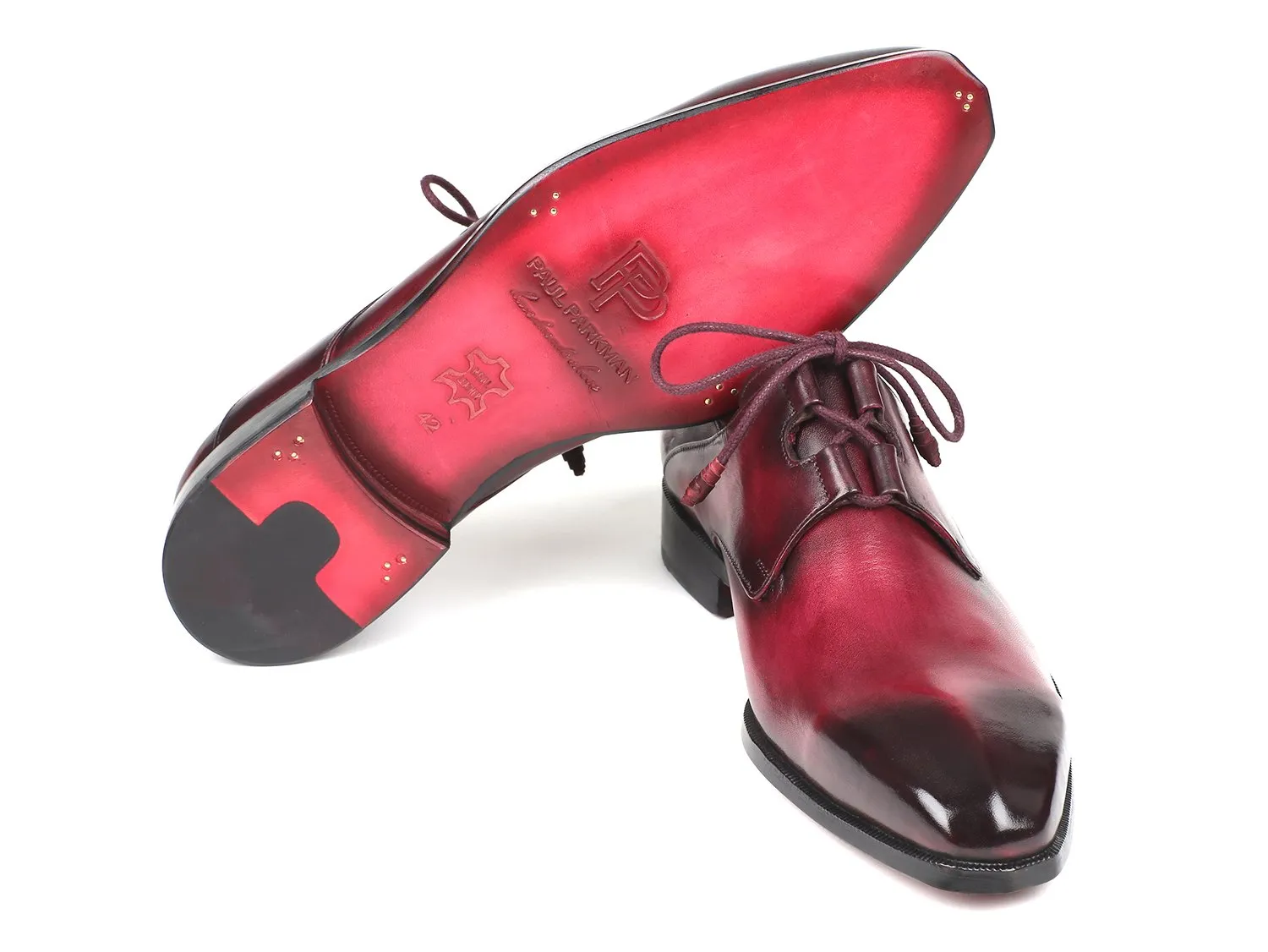 Paul Parkman Schuhe Paul Parkman Herren Ghillie Schnürung Anzugsschuhe in Bordeaux