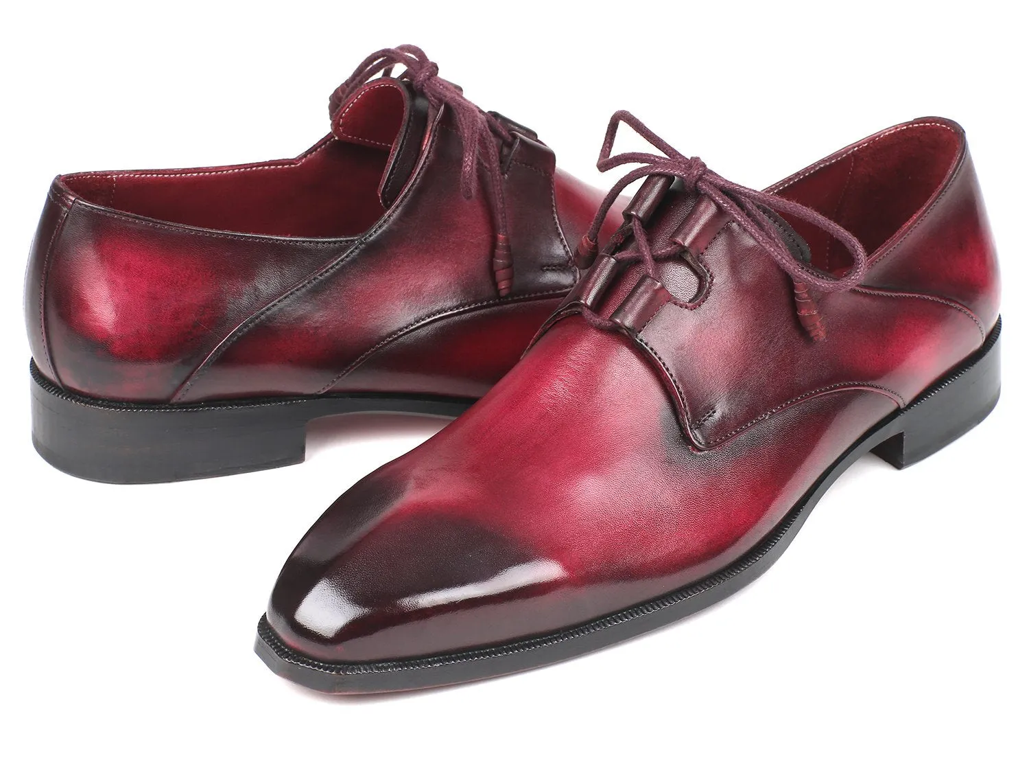 Paul Parkman Schuhe Paul Parkman Herren Ghillie Schnürung Anzugsschuhe in Bordeaux