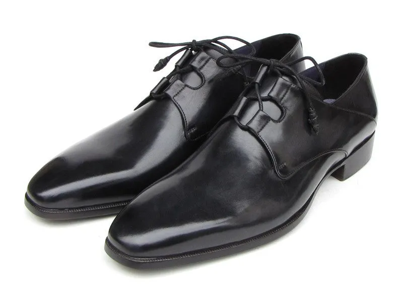 Paul Parkman Schuhe Paul Parkman Herren Ghillie Schnürung Handbemalte Lederschuhe in Schwarz