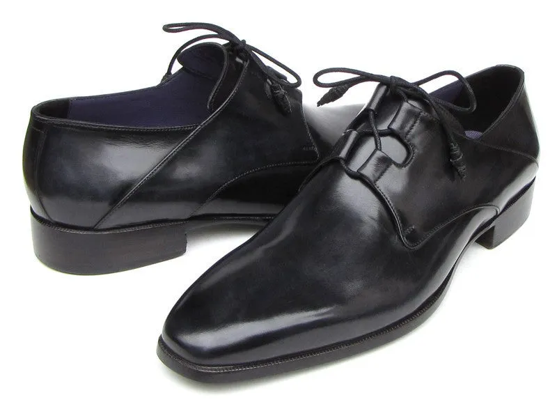 Paul Parkman Schuhe Paul Parkman Herren Ghillie Schnürung Handbemalte Lederschuhe in Schwarz