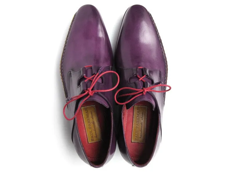 Paul Parkman Schuhe Paul Parkman Herren Ghillie Schnürung Seitliche Anzugsschuhe in Lila