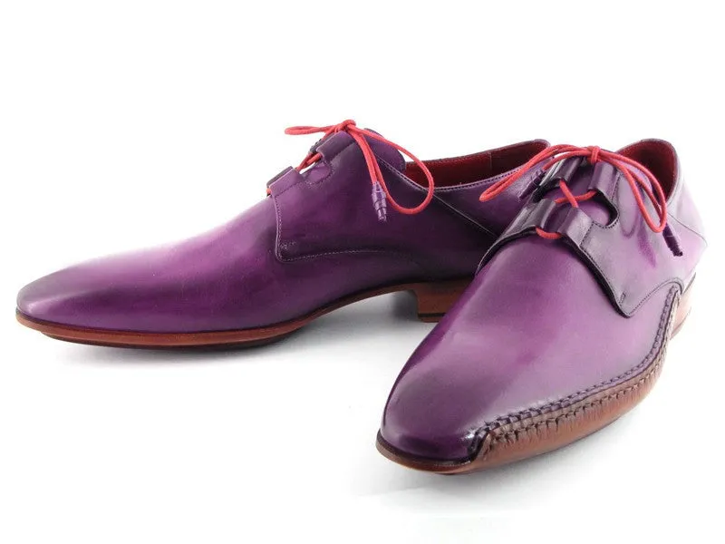 Paul Parkman Schuhe Paul Parkman Herren Ghillie Schnürung Seitliche Anzugsschuhe in Lila