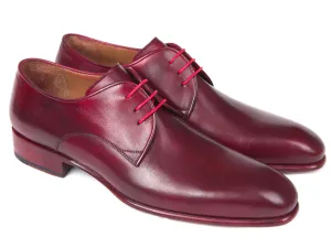 Paul Parkman Schuhe Paul Parkman Herrenhandbemalte Derby-Schuhe in Bordeaux