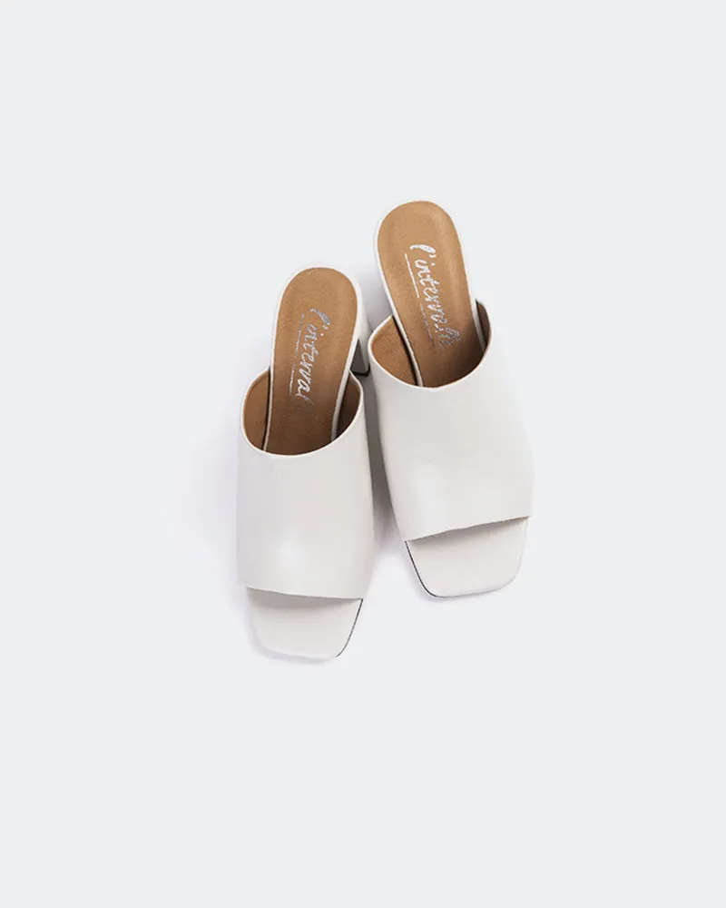 Pelham Off-White Leder