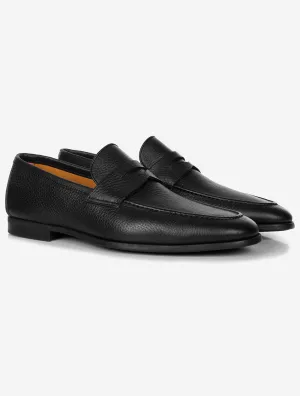 Penny Loafer Leder Schwarz