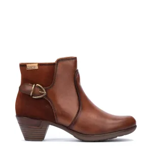 Pikolinos Damen Rotterdam Leder-Seitenschlupfstiefel in Cuero Tan