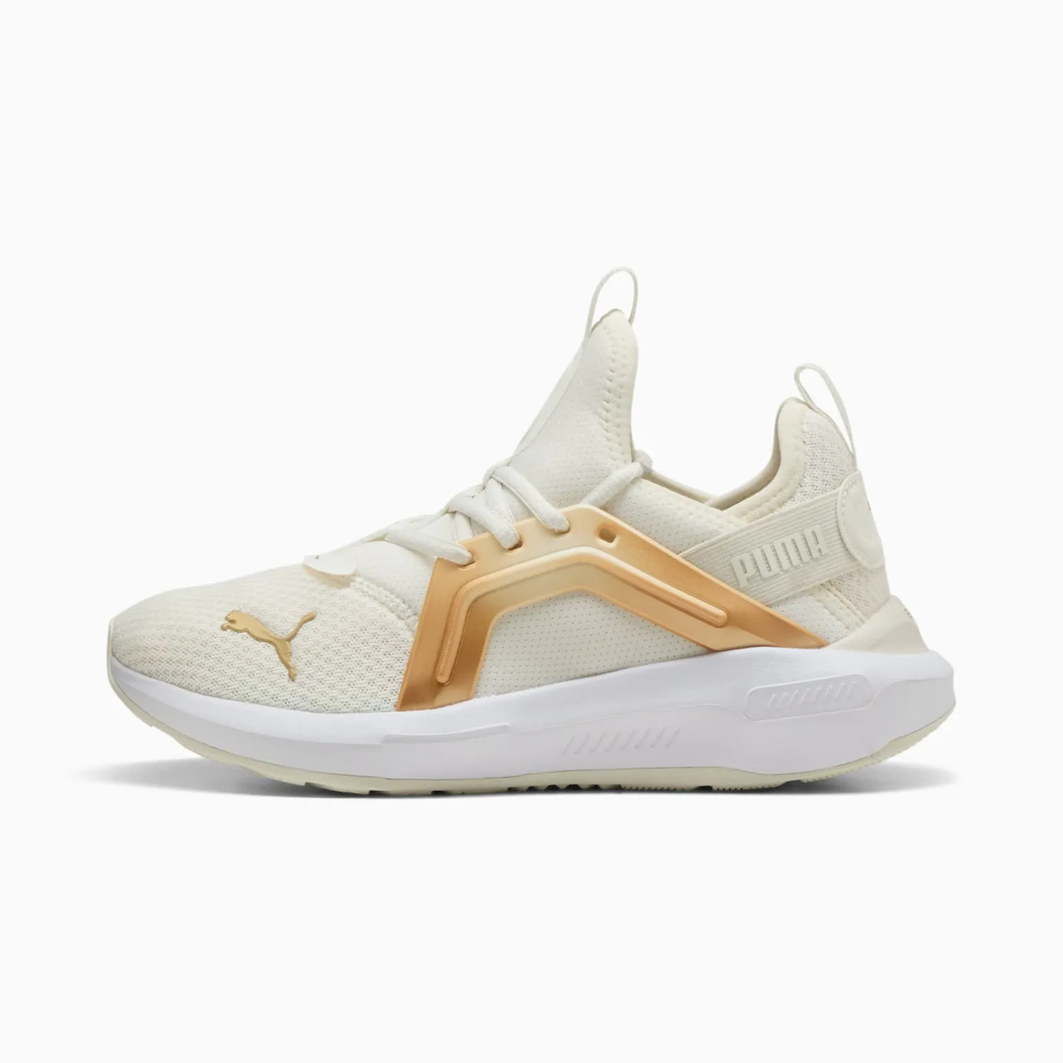 PUMA DAMEN ENZO WEIß/GOLD LAUFSCHUHE