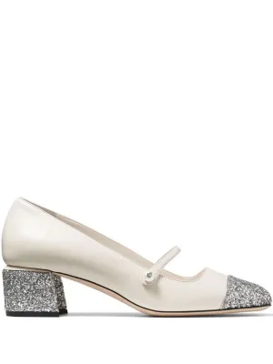 Pumps mit glitzernder Kappenspitze und Mary-Jane-Riemchenschuhen_Jimmy-Choo