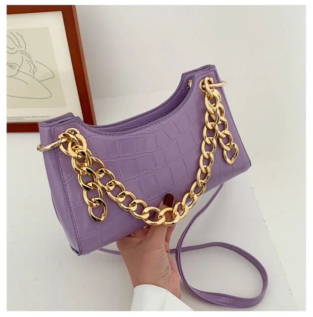 Lila Tragetaschen für Damen Vintage Handtasche Mini Leder Umhängetasche Retro Damen Tasche Steinmuster Damen Geldbörse Fashion Nova Taschen