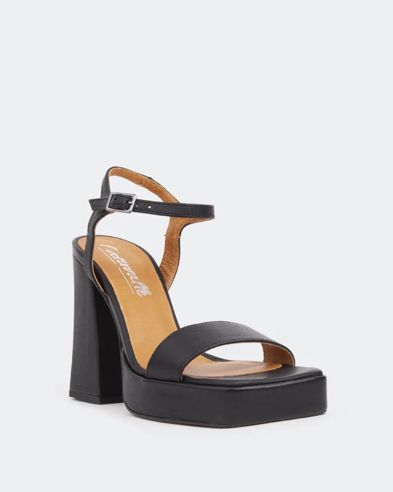 Rabanne, Schwarzes Leder/Cuir Noir